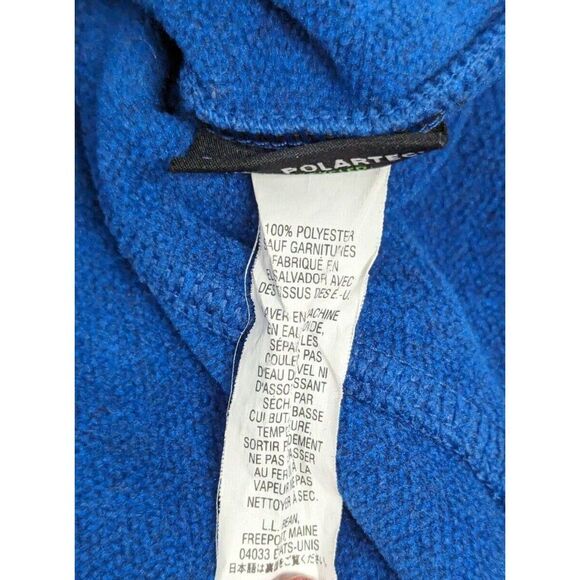 L.L.Bean Mens Size M Reg Blue 100% Polyester Sleeveless Full Zip Vest Jacket - Picture 7 of 7
